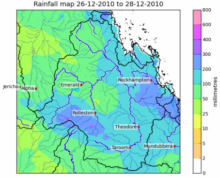 Flood Rainfall - 2011 Yaamba Flood
